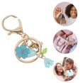 thumbnail image 4 of Unique Bargains 1 Pc Handbag Charms Keychains Durable Flower Bag Accessories Blue Gold Tone, 4 of 5