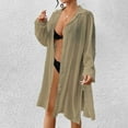 thumbnail image 6 of Taqqpue Women’s Loose Fit Beach Cover-Up Sun Protection Kimono Bikini Swimwear Wrap Lightweight Long Sleeve Open Front Cover-Up for Poolside Beach Vacation, 6 of 6