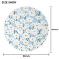 thumbnail image 2 of Round Tablecloth 60 Inch Wrinkle Free Table Cover with Daisy for Kitchen Dining Buffet, 2 of 5