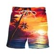 thumbnail image 6 of Nrmvnmi Men's Hawaiian Beach Shorts Elastic Waist Drawstring Lightweight Summer Casual Shorts with Pocket Father's Day Gifts For Dad ,4th of July Gifts for Men, 6 of 6