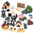 thumbnail image 5 of Dalidasy 21pcs Miniature Landscape Ornaments House Model Plants and Animals Decor for Bonsai Craft Fairy Figurines Mixed Style, 5 of 10