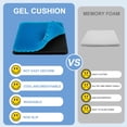 thumbnail image 5 of Gel Seat Cushion for Long Sitting - Extra Thick Soft Large Gel Cushion, Pressure Relief Cushion for Office Chair Gel Pad for Car, 5 of 7