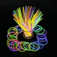 thumbnail image 1 of 100 barras luminosas para niños, kit de barras luminosas multicolores para crear barras luminosas, pulseras, collares, vasos y bolas, 1 of 4