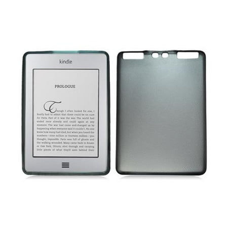 Gray TPU Gummy Skin Case Cover with Textured Design for Kindle