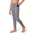 thumbnail image 6 of Duqingm Girls Leggings with Pockets Athletic High Waisted Kids Workout Active Dance Running Yoga Pants (Grey,13-14 Years), 6 of 6
