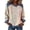 Light Blue, variant on EaseDay Women's Plaid Long Sleeve Pullover Crew Neck Relaxed Fit Oversized Top Casual Vintage Blouse Buttery Soft Stretch Tee Work Weekend