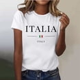 thumbnail image 2 of BOOMNY Womens Short Sleeve Tshirts Crew Neck Italian Day Graphic T-Shirts Summer Tee Tops for Women, 2 of 4