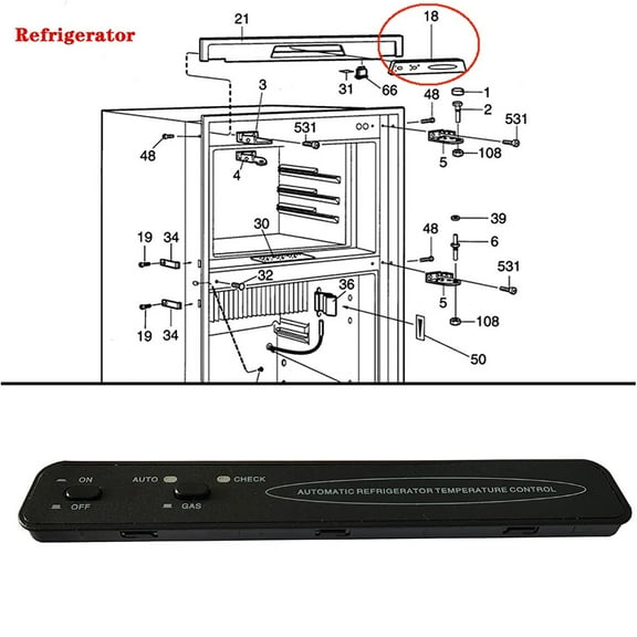 Universal Refrigerator Control Board Kit 2-Way For Dometic 2932771021
