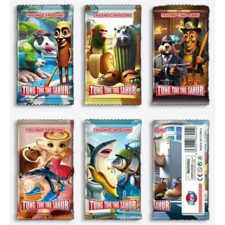 288Pc Italian Brainrot Rot Cards Collection, Tralalero Tralala and