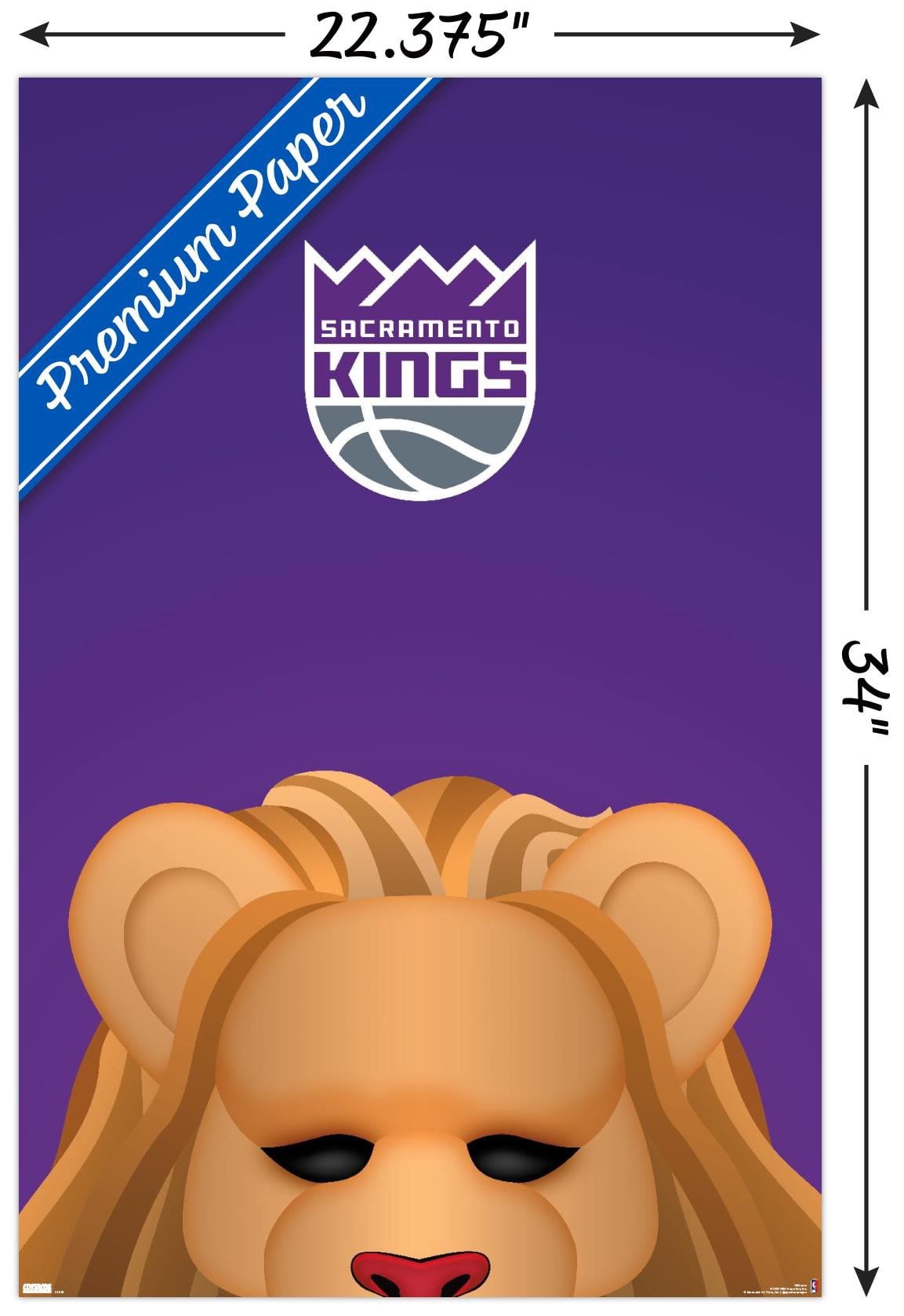 NBA Sacramento Kings - S. Preston Mascot Slamson 23 Wall Poster, 22.375" x 34"