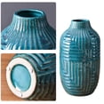 thumbnail image 4 of Jarrón decorativo de flores, decoración bohemia chic con almohadilla antideslizante para mayor estabilidad, jarrones de terracota con acabado craquelado envejecido para centros de mesa de comedor,, 4 of 5