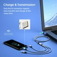thumbnail image 3 of HAHDAXIA Multi Charging Cable [2Pack 6FT] 3 in 1 Multi Charger Cable Universal Braided Fast Phone Charging Cable with Lightning and Type C Micro USB Connectors Multiple USB Charger Cable for, 3 of 7