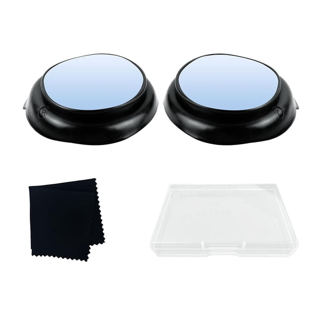 Quest 3 Protective Lens Frame Set 2-Pack with Microfiber Cloth and Storage Case Anti-Scratch LDPE Spacer for VR Headset Display Protection
