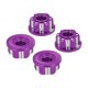 thumbnail image 1 of Tuercas Hexagonales de Aluminio M4 para Ruedas RC Tapas Antideslizantes a Prueba de Polvo para Coches de Modelo RC 1/10 Camiones Todoterreno Piezas Mejoradas 4Pcs Morado, 1 of 6