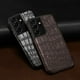 thumbnail image 2 of Funda de cuero de cocodrilo Natural mate para Samsung Galaxy, S21, S22, Ultra, S20 FE, Note 20, Ultra, A53, 5G, A51, A52, A52S Fivean unisex, 2 of 2
