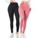 thumbnail image 1 of Pack de 2 Leggings Casuales de Mujer Unitalla de Yoga para Dama y Cintura Alta Pantalones Ajustados con Control de Abdomen no transparentan, 1 of 5
