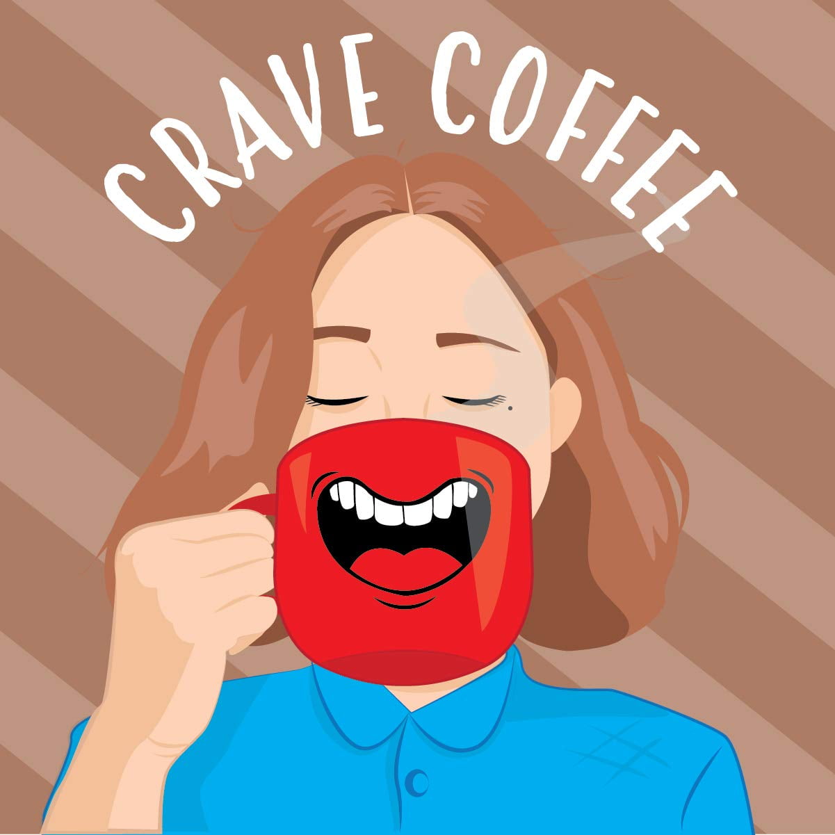 Crave Beverages Flavored Chocolate Hazelnut Creme Coffee Pods for Keurig K Cup Brewers, 100 Count