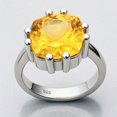thumbnail image 3 of Hanna Boya Cushion Cut Natural No Heat Citrine Ring, 11ct, 3 of 7