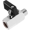 thumbnail image 5 of 2 uds válvula de cierre válvula de bola de latón 1/2 "NPT macho x 1/2" NPT hembra conexiones estándar con acabado cromado pulido, 5 of 5