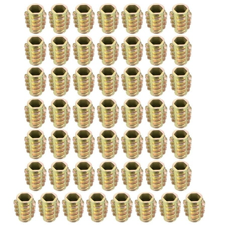 

Threaded Insert Nuts Zinc Alloy Hex-Flush M6 Internal Threads 15mm Length 50pcs