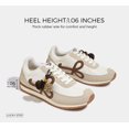 thumbnail image 3 of LUCKY STEP Stylish Retro Casual Comfortable Running Walking Shoes,Beige&Brown,Womens, 3 of 11