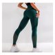 thumbnail image 2 of Mujer fitness leggings yoga costura súper elástico sudor absorbente jogging pantalones de color sólido hueco agujero casual caminando legging verde m Kearding AP004679-14, 2 of 7
