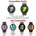 thumbnail image 2 of [2 Pack] for Samsung Galaxy Watch 7 Case [44mm], IC ICLOVER Full Cover Snap-on Cover with Built-in Clear Glass Screen Protector Anti-Scratch Hard PC Cover, Black, 2 of 8