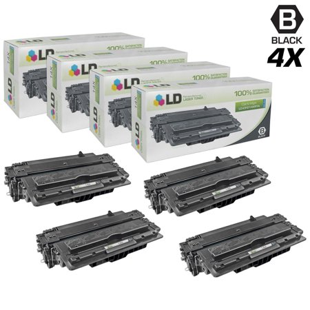 Ld remanufactured replacements for cf214x ( 14x) 4pk hy black toner cartridges for laserjet enterprise 700 m712dn  m712n  m712xh  m725z+  mfp m725dn  mfp m725f  & mfp m725z