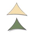 thumbnail image 2 of Advancent Toldo de jardín Triangular Patio Sun Shade Sail Impermeable Garaje Toldo Refugio para exteriores Jardín y Patio Caqui Advancent HA006955-01, 2 of 6
