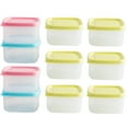 thumbnail image 1 of 10pcs 250ml Mini Plastic Crisper Square Food Container Kitchen Lunch Boxes Sealed Box for Refrigerator Microwave Oven (R, 1 of 8