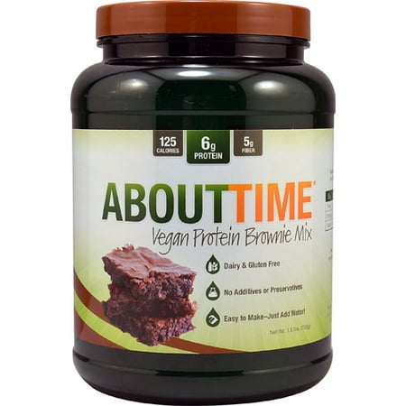 About Time Vegan Protein Brownie Mix -- 1.5 lbs pack of