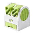 thumbnail image 2 of MMJ Mini Air Cooler Desktop USB Fan 3 Speed Ice Water Drawer Quiet Portable Personal Space Evaporative Air Conditioner Office Dorm, 2 of 7