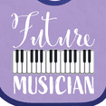 thumbnail image 4 of Inktastic Future Musician Piano Music Boys or Girls Baby Bib, 4 of 4