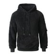 thumbnail image 6 of Long Sleeve Shirts for Men, Mens Sherpa Pullover Fuzzy Hoodies Sweatshirt Plush Spring Hoodie Sweater Tops, 6 of 9