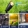 thumbnail image 5 of Gardenreet Mini Solid Brass Landscape Black Spotlight,12V Low Voltage Uplight Outdoor LED Landscape Light Fixture Black With Bulb(12 Pack), 5 of 8