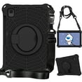 thumbnail image 2 of Dteck Kids Case for Samsung Galaxy Tab A7 10.4 inch T500 T505 T507,Shockproof EVA Case 360° Rotating Stand Hand Grip Kids Friendly Cover with Shoulder Strap for Galaxy Tab A7 10.4" 2020,Black, 2 of 8