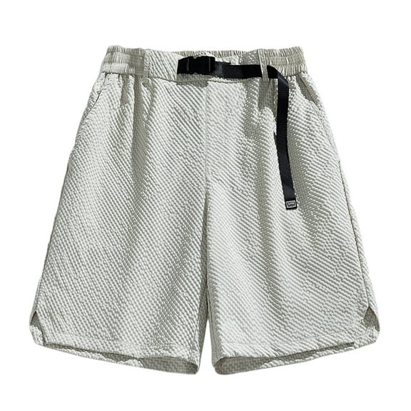 BLCHUNen Plus Size Mens Cargo Shorts Drawstring Breathable Summer Beach Shorts with Pockets,M-6XL