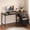Black, variant on Casacomoda 48 Inch Computer Desk with Fabric Drawers & File Cabinet, Home Office Desk for small space, Vanity Desk for Bedroom, White