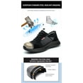 thumbnail image 2 of Breathable Men's Work Shoes Summer Safety Shoes with Steel Toe, Lightweight & Puncture-Proof Protective Sneakers for Industrial & Construction Use, 2 of 7