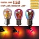 thumbnail image 2 of 2pcs S25 Py21w 50dca Bau15s Silver / Chrome Amber Red Glass 12v 21w 1156 Bay15d P21/5w Car Tail Lamp Stop Light Indicator Bulb-Yvan, 2 of 5