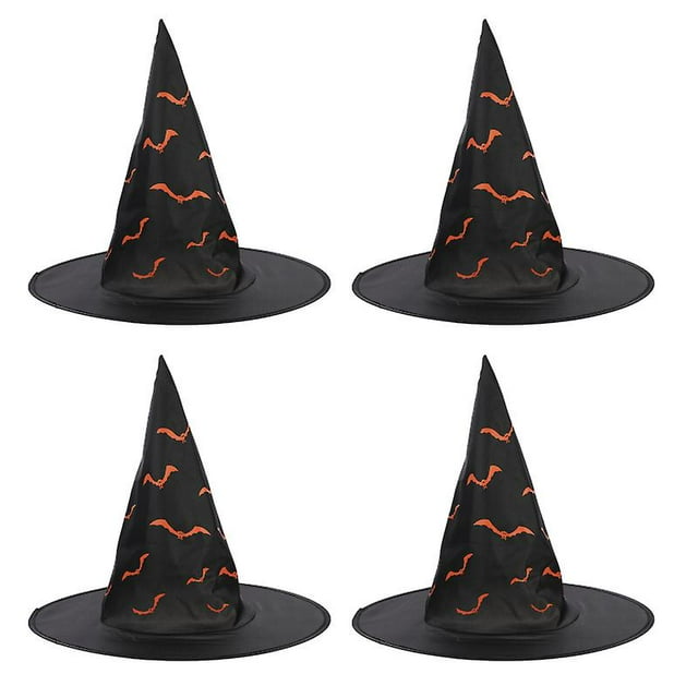 4 piezas sombreros de bruja para decoración de Halloween