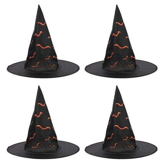 4 piezas sombreros de bruja para decoración de Halloween
