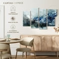 thumbnail image 5 of Elephant Stock Ice Landscape Abstract Wall Art - Horizontal Multi Panel Canvas - Living Room Wall Decor - Abstract Multi Panel - Gray And Blue Decor - 84" x 54", 5 of 8