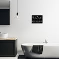 thumbnail image 2 of Stupell Industries Hot Bath Wash Soak Unwind Bathroom Typography Graphic Art Black Framed Art Print Wall Art, Design by Lux + Me Designs, 2 of 7