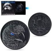 2024 Chad 2 oz Silver Black Eagle High Relief Coin .999 Fine