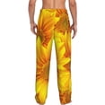 thumbnail image 6 of Mens Pajama Pants, 3D Sunflowers Soft Sleep & Lounge Pants for Men, Cuteness Casual PJ Bottoms Pants with Pockets, 6 of 7