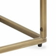 thumbnail image 6 of Kate and Laurel Karlsen Mid-Century Wood and Metal Narrow Side Table, 16 x 24 x 8, Walnut Brown and Brass, Slim Bedroom Nightstand with Mixed Materials Design, 6 of 8