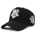 thumbnail image 3 of Gorra de béisbol bordada de verano para hombre, gorra de algodón puro, gorra de moda, gorra informal con gran circunferencia de la cabeza, sombrero para el sol, 3 of 5