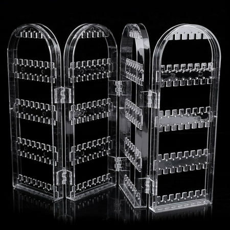 Practical Delicate Clear Transparent Earrings Ear Studs Necklace Jewelry Display Rack Stand Organizer Holder