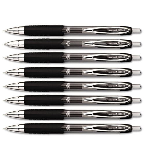 Sanford 33953, Uni-Ball Signo Gel 207 Retractable Pen, Black, 8 Pens Per Order